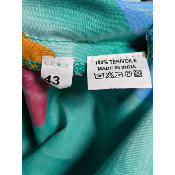 King Kamehameha Green Hibiscus Floral Shirt Size Large Tropical Tiki Luau Camp - Picture 5 of 6